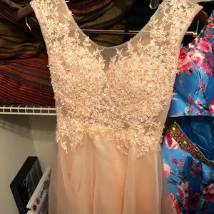 pink formal dress